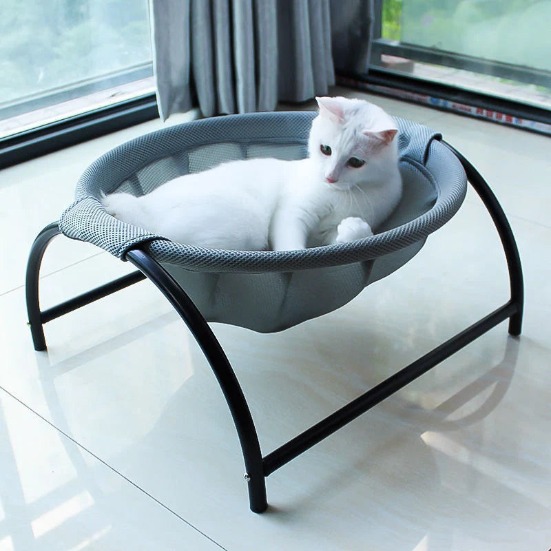 Pet Hammock Bed Breathable Mesh & Iron Frame