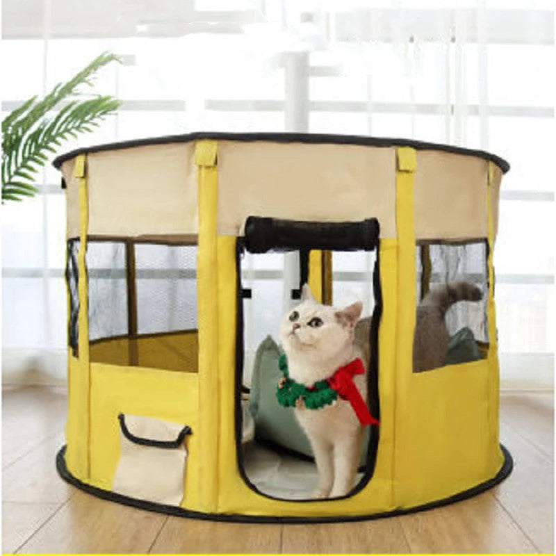Pet House Breathable Mesh Detachable Window