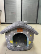 Pet House Self-Warming Plush Stable Base
