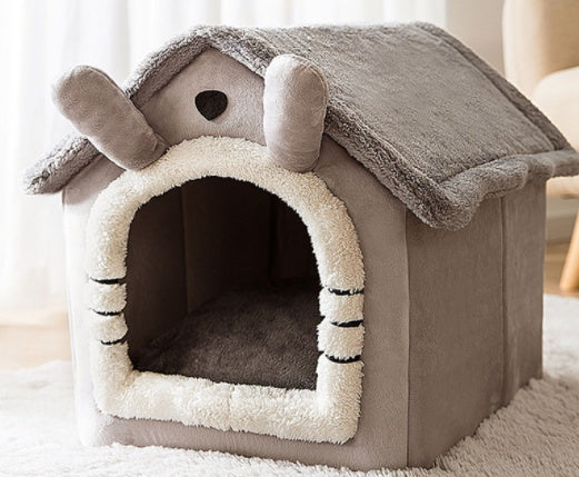 Pet House Self-Warming Plush Stable Base