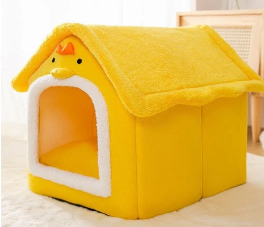 Pet House Self-Warming Plush Stable Base