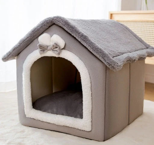 Pet House Self-Warming Plush Stable Base