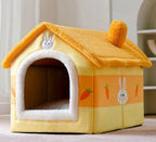 Pet House Self-Warming Plush Stable Base
