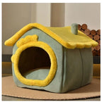 Pet House Self-Warming Plush Stable Base