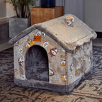 Pet House Self-Warming Plush Stable Base