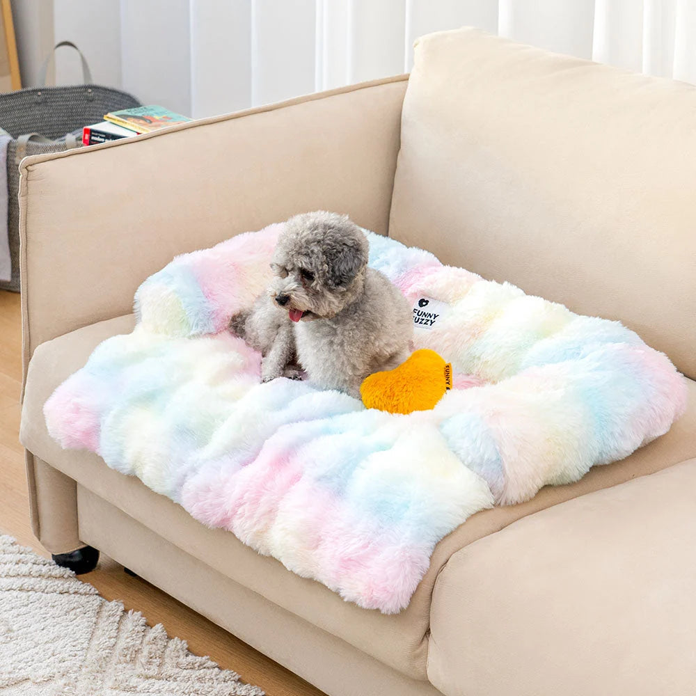 Pet Mat Plush Calming Non-Slip Machine-Washable