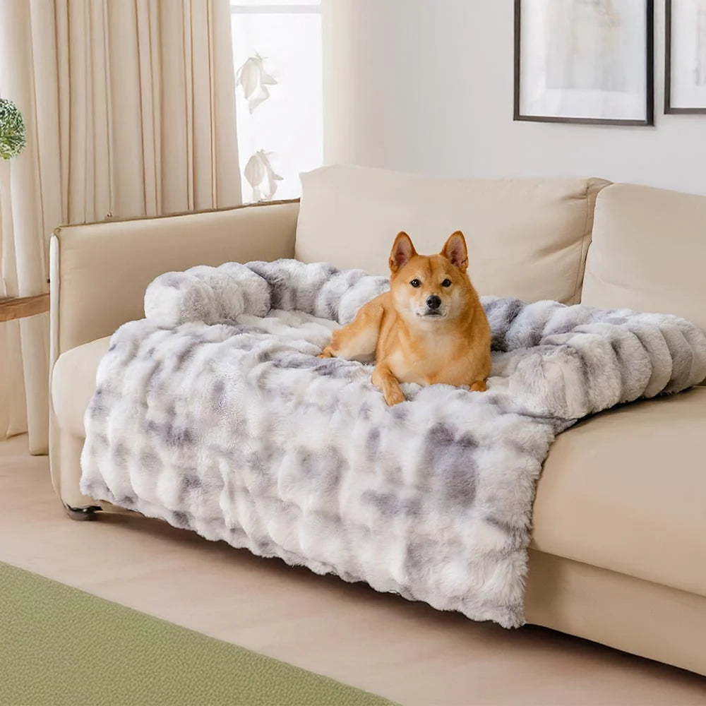 Pet Mat Plush Calming Non-Slip Machine-Washable