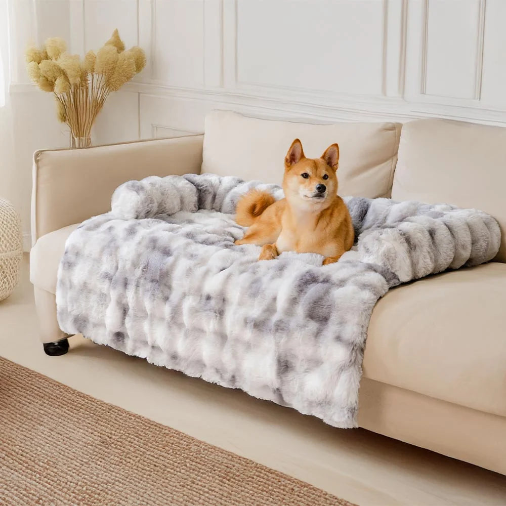 Pet Mat Plush Calming Non-Slip Machine-Washable
