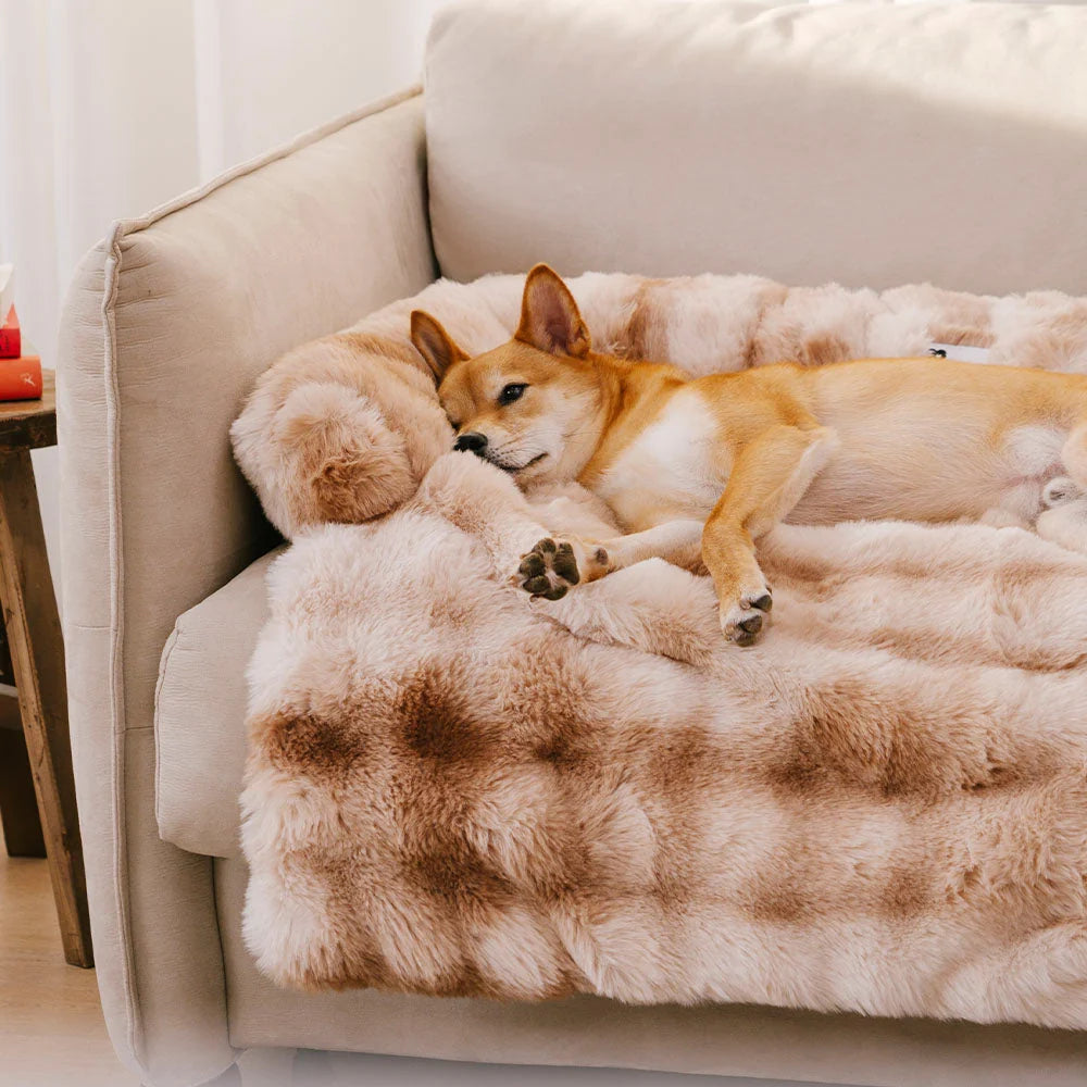 Pet Mat Plush Calming Non-Slip Machine-Washable