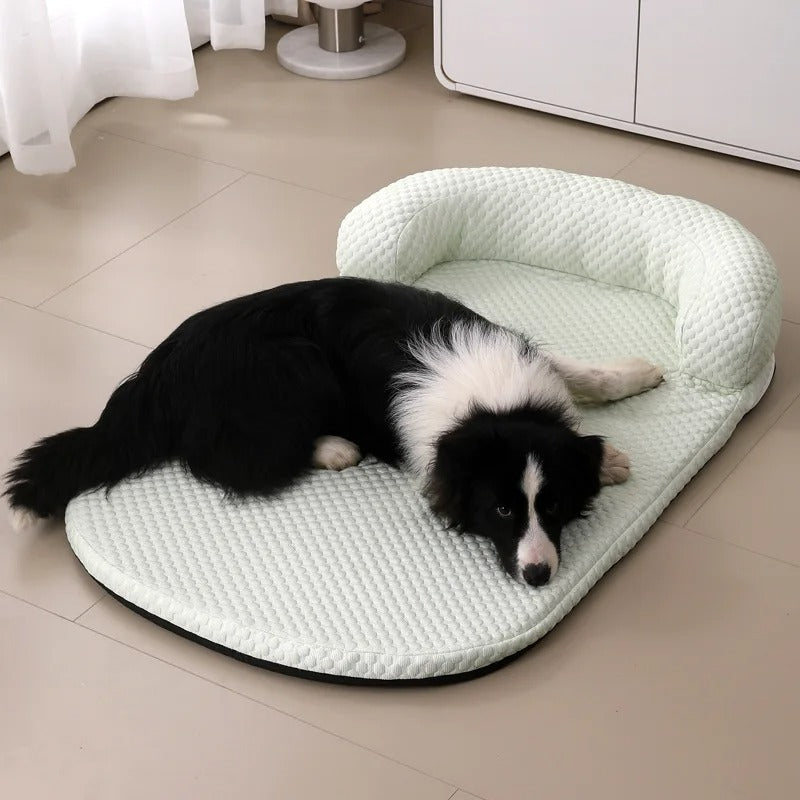Pet Mattress Cooling Silk Removable Machine Washable Cover