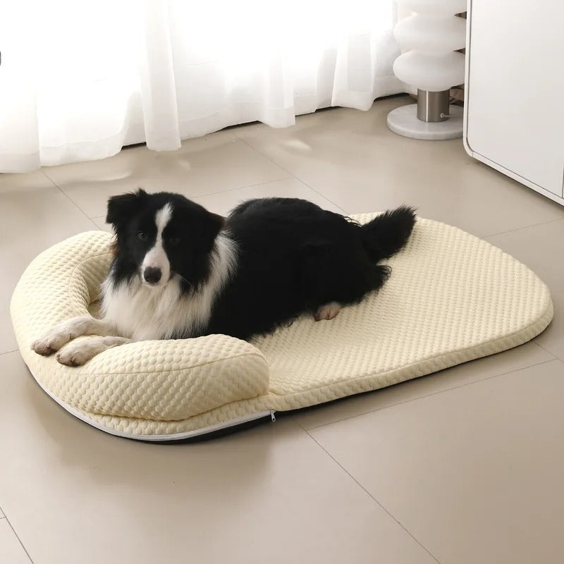 Pet Mattress Cooling Silk Removable Machine Washable Cover