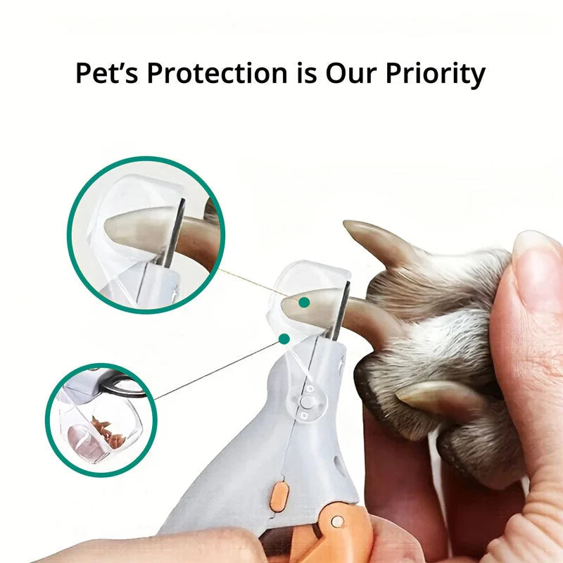 Pet Nail Clipper LED Light Safety Guard