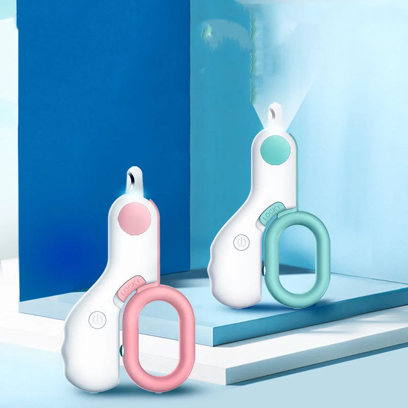 Pet Nail Clipper LED Light Stainless Steel Blades
