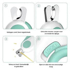 Pet Nail Clippers LED Light Stainless Steel Blades