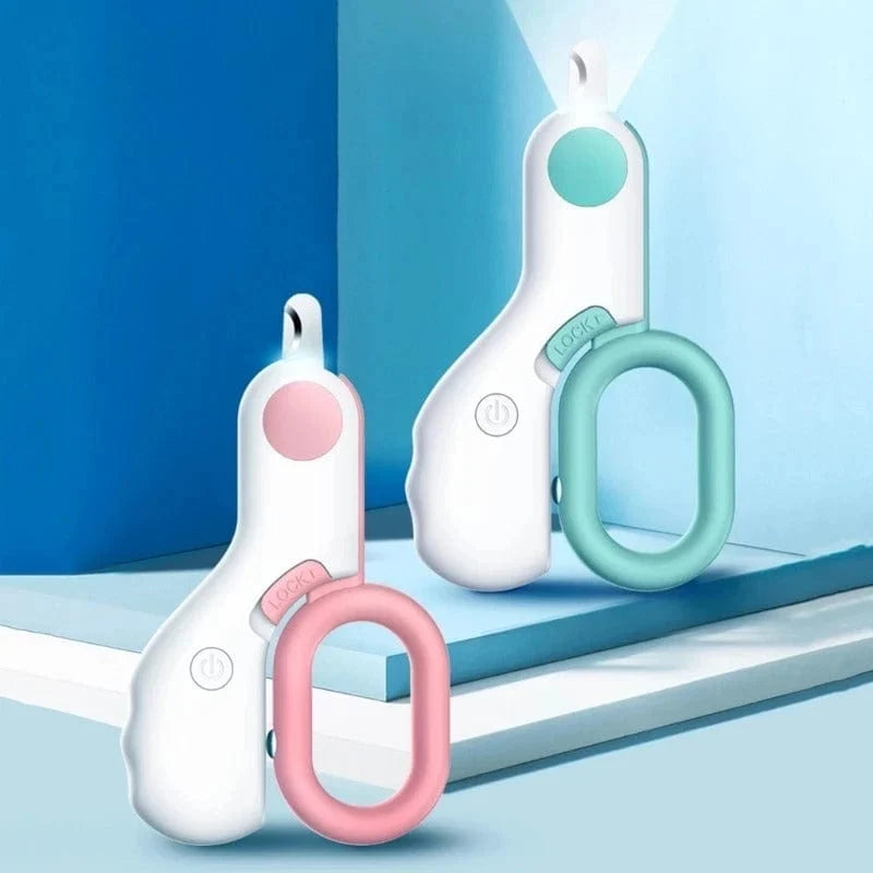 Pet Nail Clippers LED Light Stainless Steel Blades