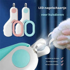 Pet Nail Clippers LED Light Stainless Steel Blades