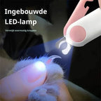 Pet Nail Clippers LED Light Stainless Steel Blades