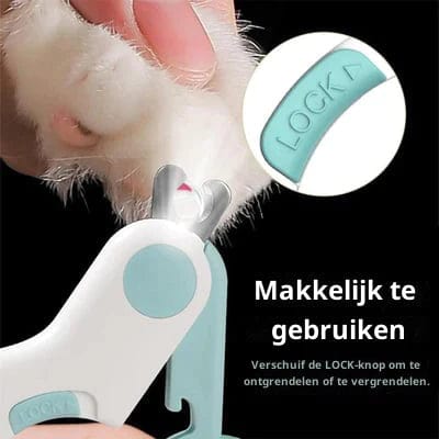 Pet Nail Clippers LED Light Stainless Steel Blades
