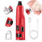 Pet Nail Grinder Dual LED USB Rechargeable Low-Noise