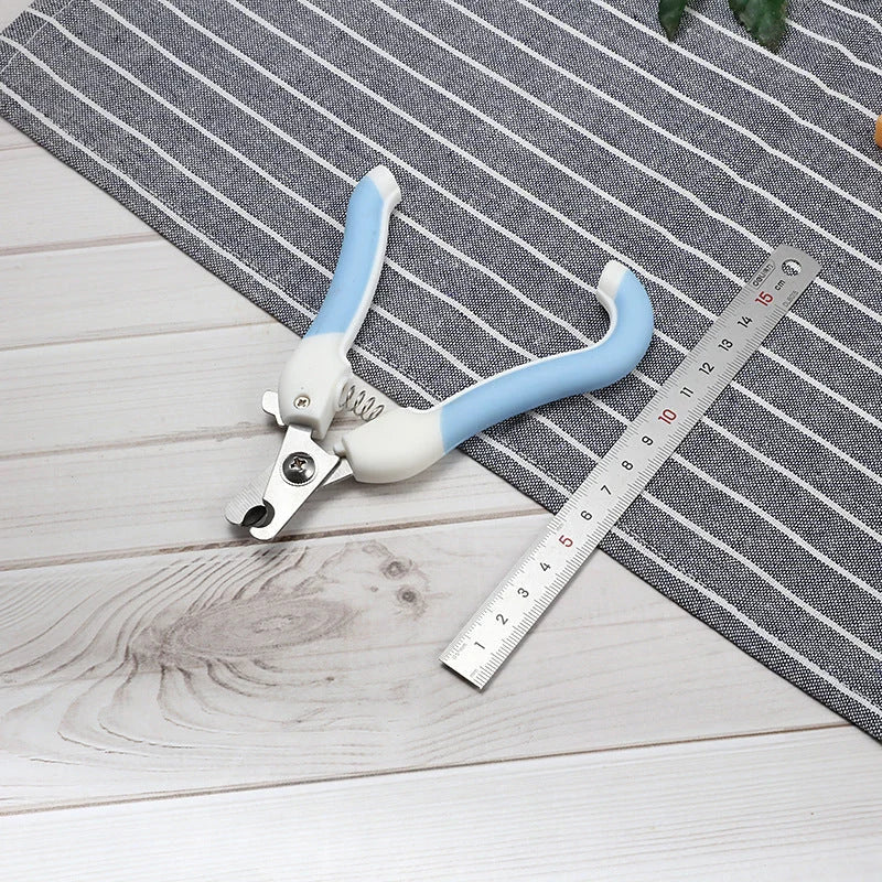 Pet Nail Scissors Ergonomic Curved Handle Stainless Steel Blade