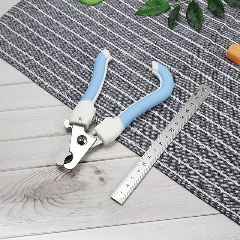 Pet Nail Scissors Ergonomic Curved Handle Stainless Steel Blade