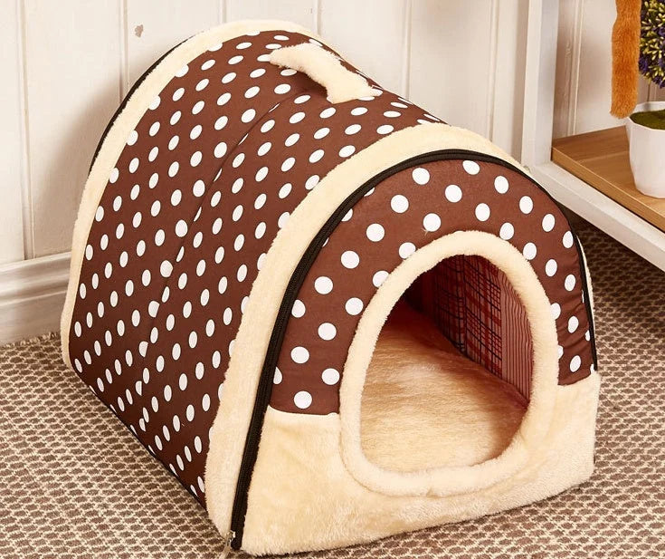 Pet Nest Plush Detachable Washable Anti-Slip Bottom