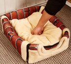 Pet Nest Plush Detachable Washable Anti-Slip Bottom