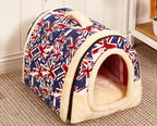 Pet Nest Plush Detachable Washable Anti-Slip Bottom