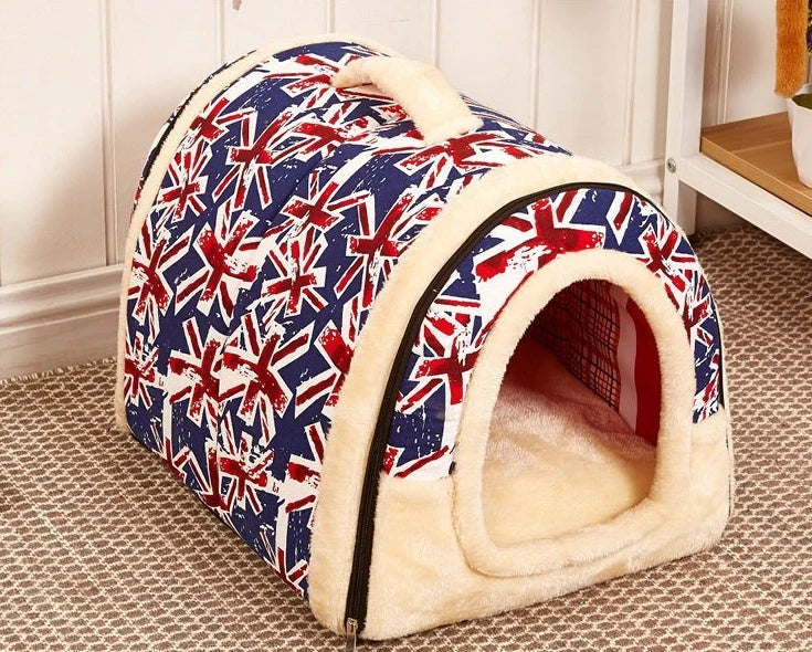 Pet Nest Plush Detachable Washable Anti-Slip Bottom