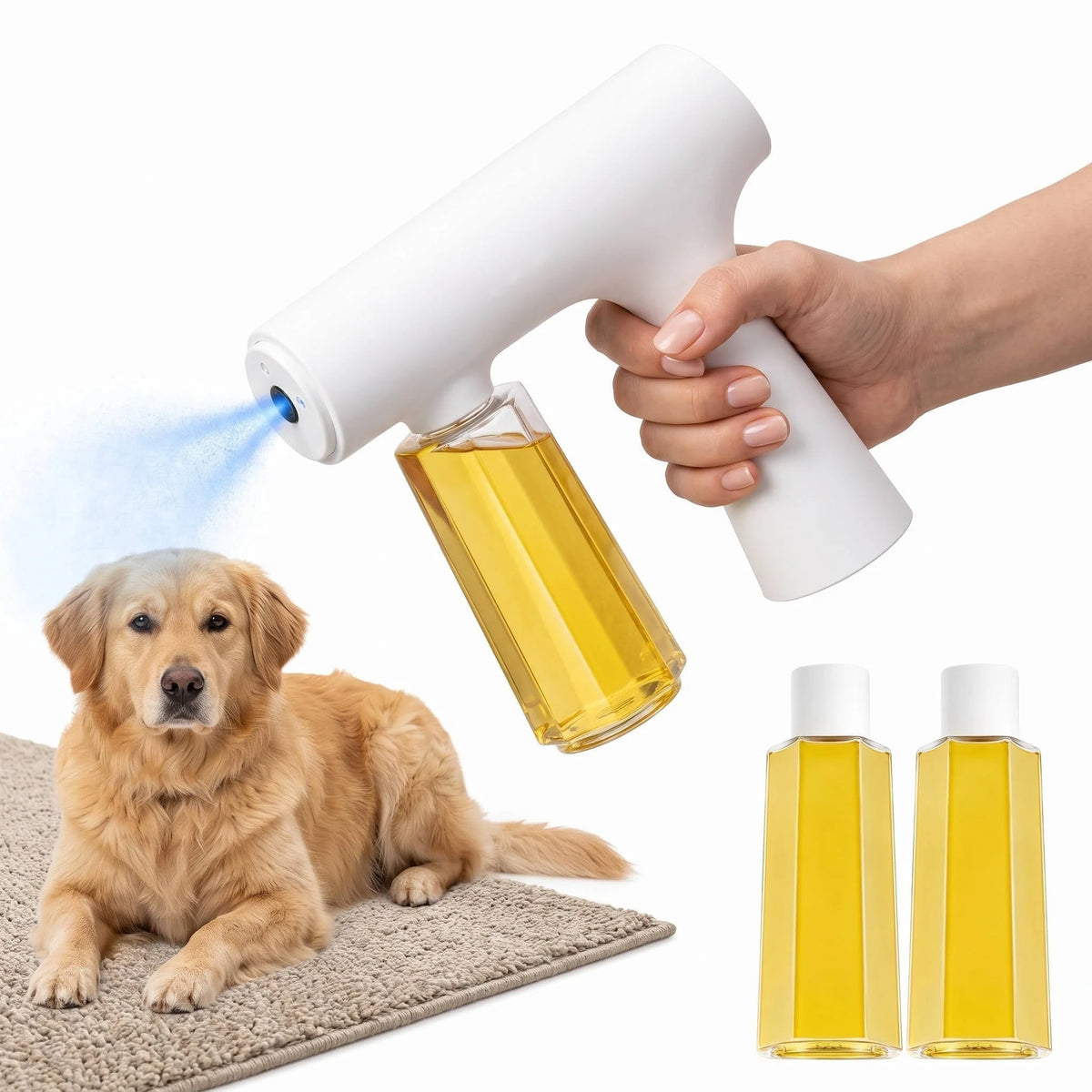 Pet Odor Eliminator Spray Plant-Based Nano Mist Three Refills