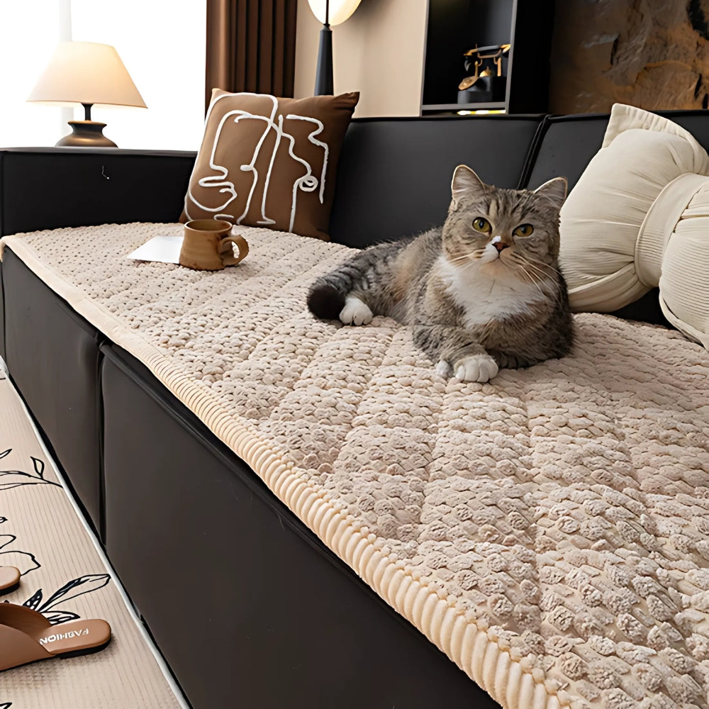 Pet-Proof Quilted Microfiber Sofa Cover