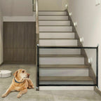 Pet Safety Gate Retractable Mesh & Stainless Steel Frame