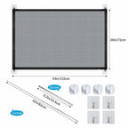 Pet Safety Gate Retractable Mesh & Stainless Steel Frame