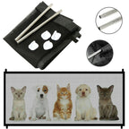 Pet Safety Gate Retractable Mesh & Stainless Steel Frame