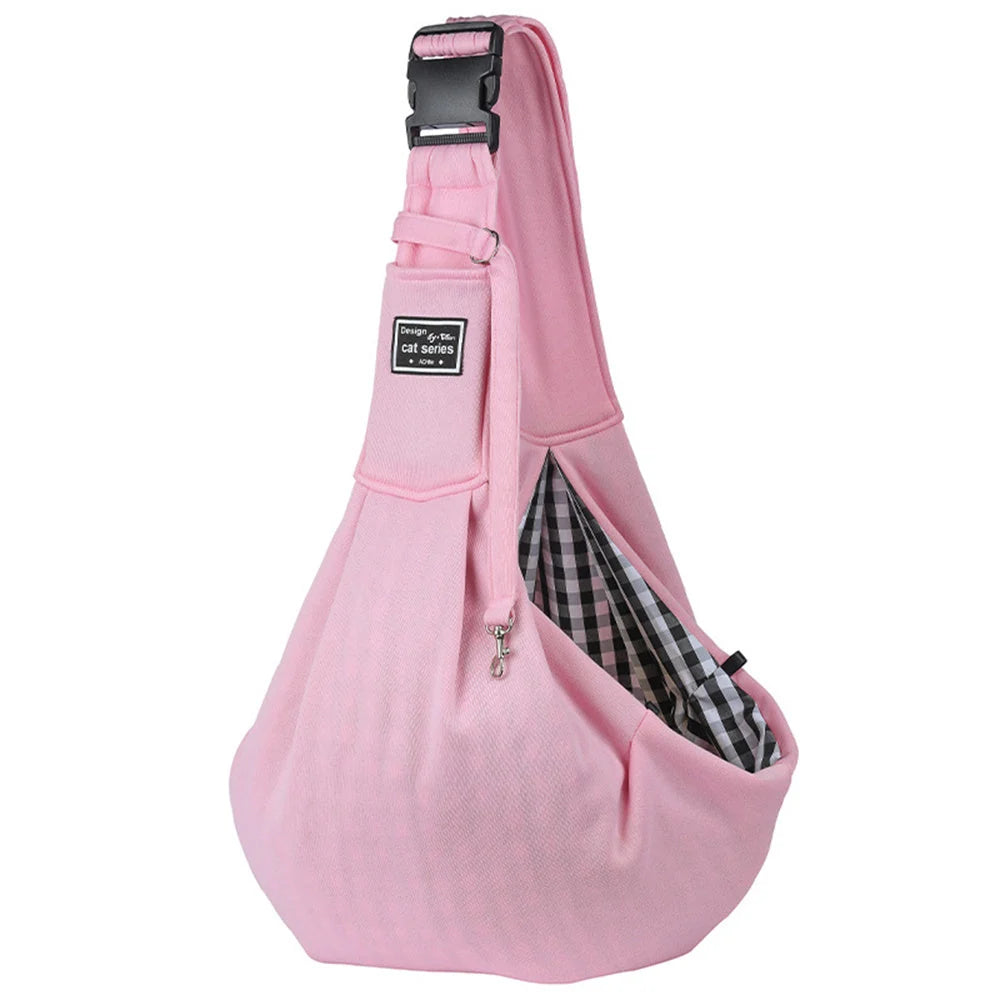 Pet Shoulder Bag Adjustable Strap & Safety Buckle