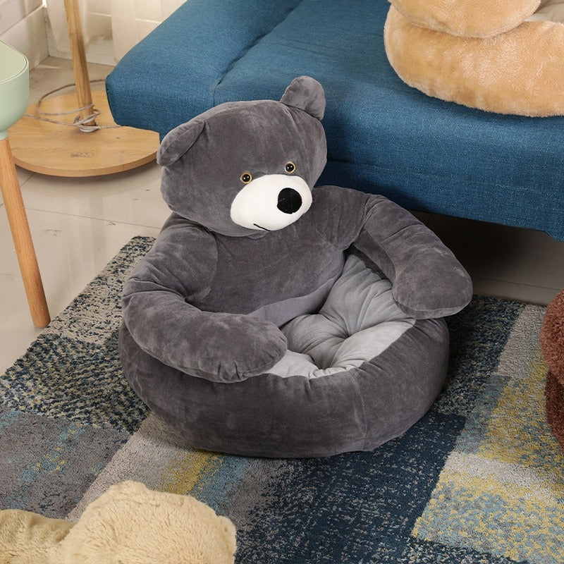 Pet Sleeping Mat Plush Removable Cover & Cotton Fill