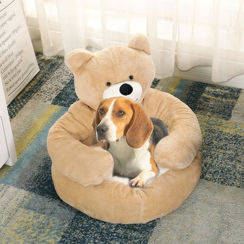 Pet Sleeping Mat Plush Removable Cover & Cotton Fill