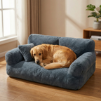 Pet Sofa Bed Plush Removable Washable Cover Waterproof Base