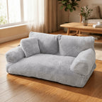 Pet Sofa Bed Rabbit-Plush Machine-Washable Cover Non-Slip Base