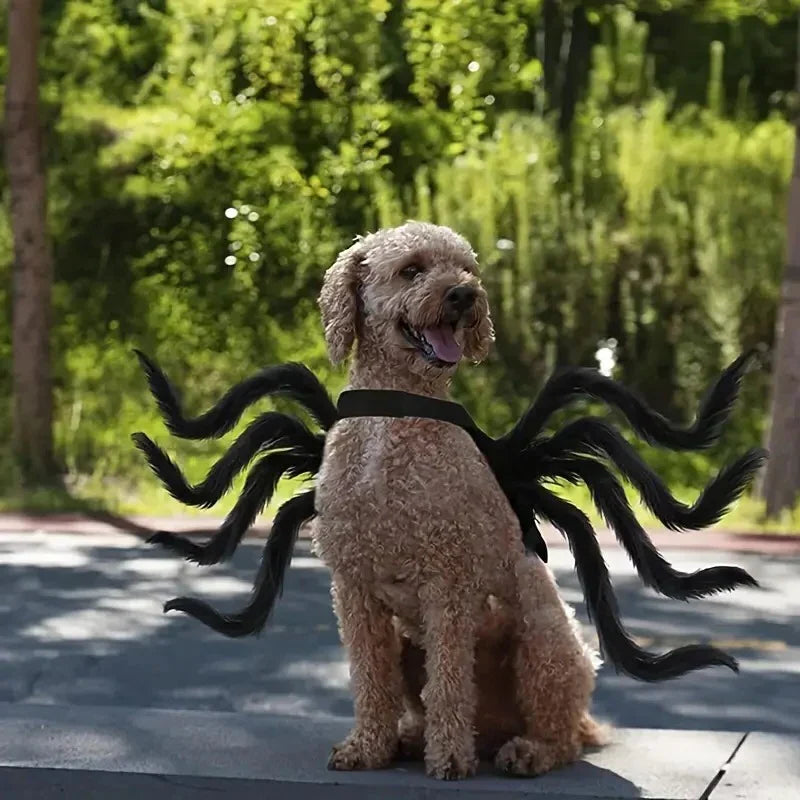 Pet Spider Costume Realistic Faux Legs Adjustable Straps