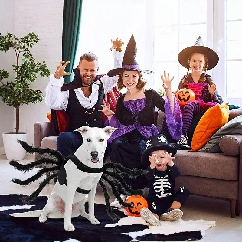 Pet Spider Costume Realistic Faux Legs Adjustable Straps