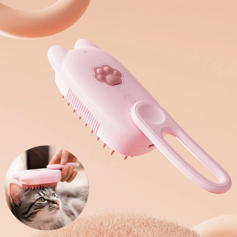 Pet Spray Comb Rotating Brush Wash-Free USB-Powered