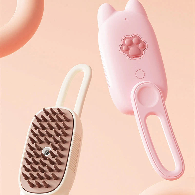 Pet Spray Comb Rotating Brush Wash-Free USB-Powered