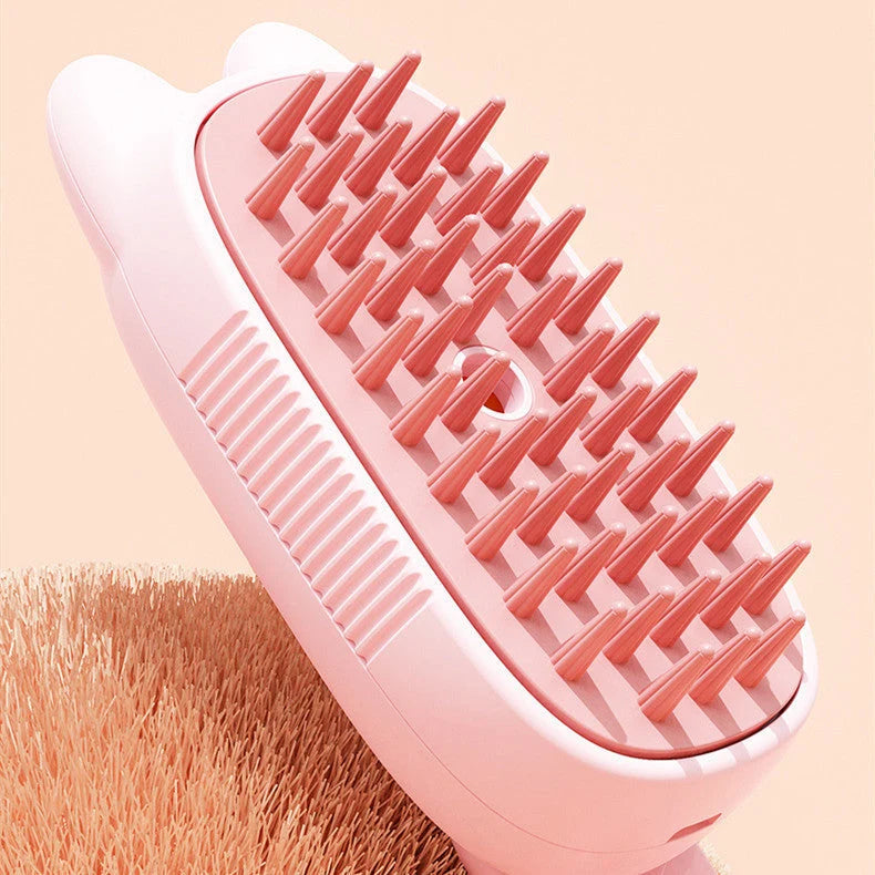 Pet Spray Comb Rotating Brush Wash-Free USB-Powered