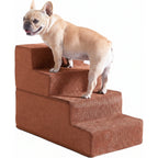 Pet Stairs 4-Step Foldable Foam Convertible Bed