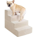 Pet Stairs 4-Step Foldable Foam Convertible Bed