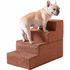 Pet Stairs 4-Step Foldable Foam Convertible Bed