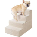 Pet Stairs 4-Step Foldable Foam Convertible Bed