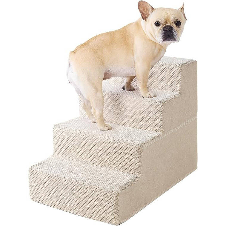 Pet Stairs 4-Step Foldable & Washable Cover