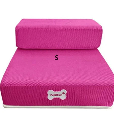 Pet Stairs Two-Step Foldable Lightweight Foam Mesh Cover